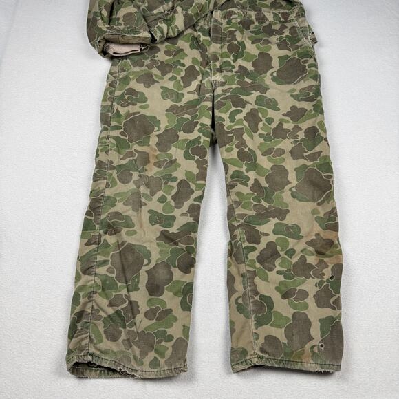 Vintage Walls Blizzard Pruf Coveralls Sz XL Duck Camo Insulated Hunting Outdoors - Picture 10 of 16